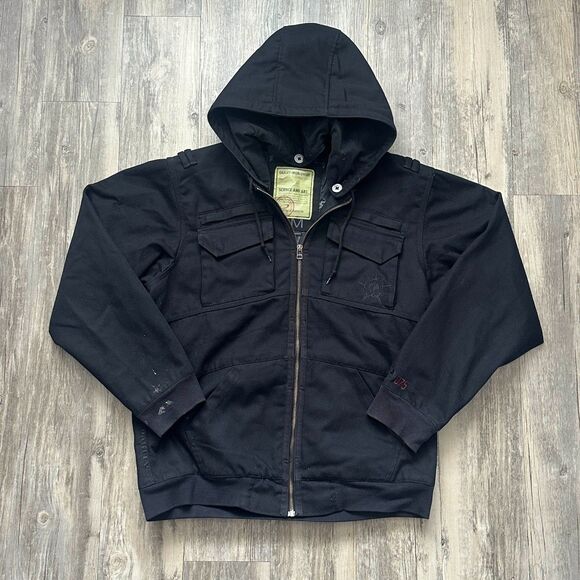 Vintage Oakley Worldwide Science And Art Black Jacket Size Medium